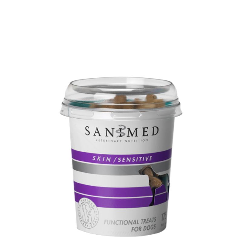 SANIMED Skin/Sensitive Treats Skanėstai Šunim 175g