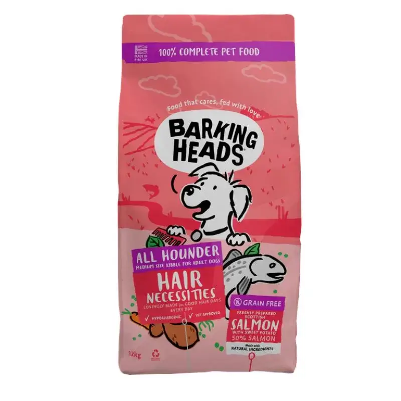 BARKING HEADS Hair Necessities Salmon pašaras šunims su lašiša 12kg