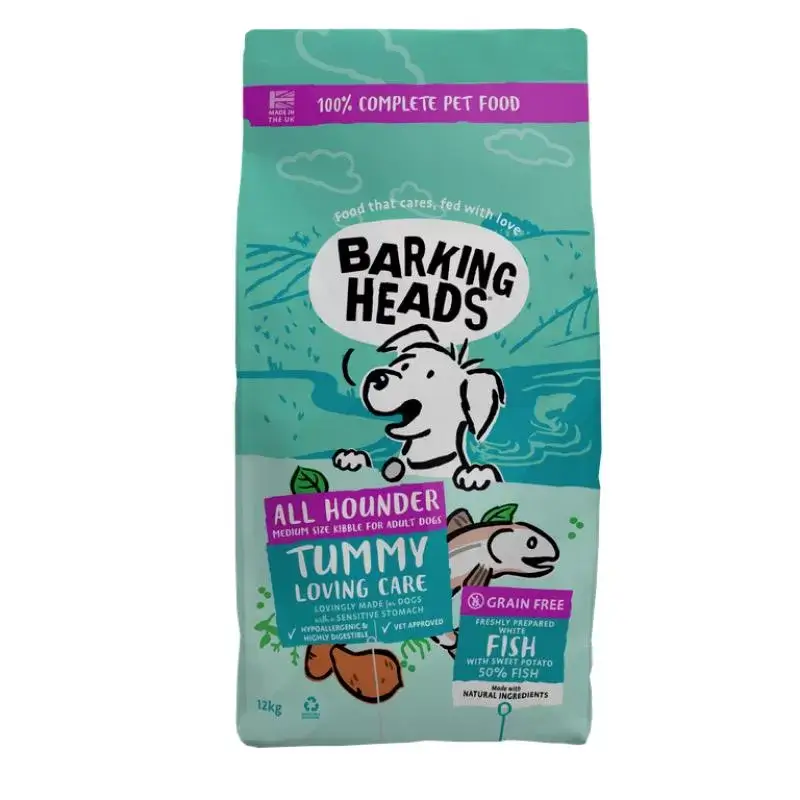 BARKING HEADS Tummy Lovin Care Fish šunims su žuvimi 12kg