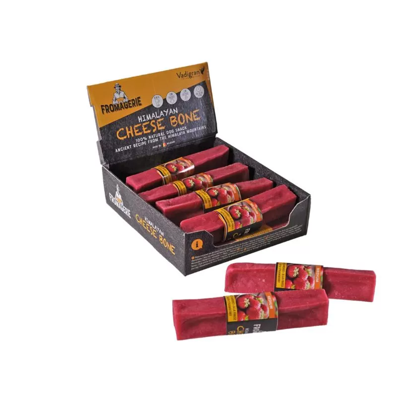 Cheese Bone Strawberry sūrio kaulai, S dydis